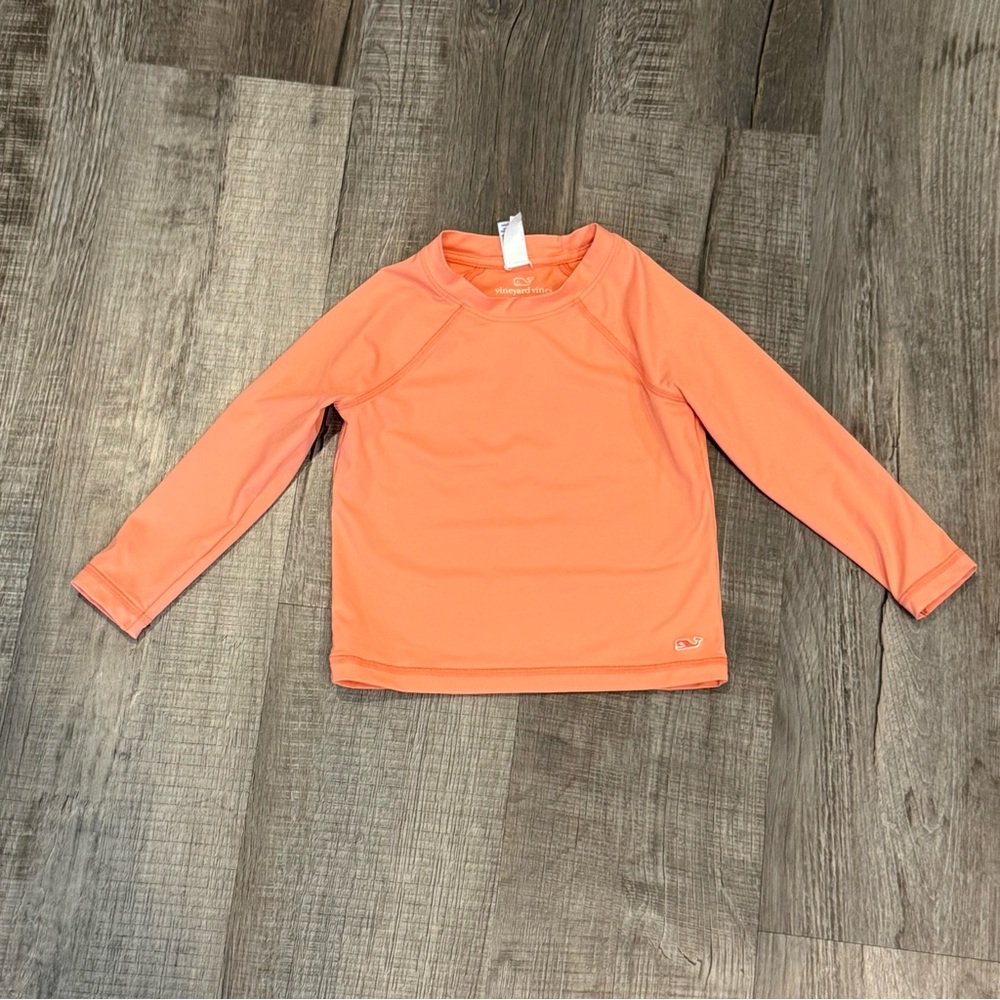 Vineyard Vines Coral Swim Rash Guard | 3T